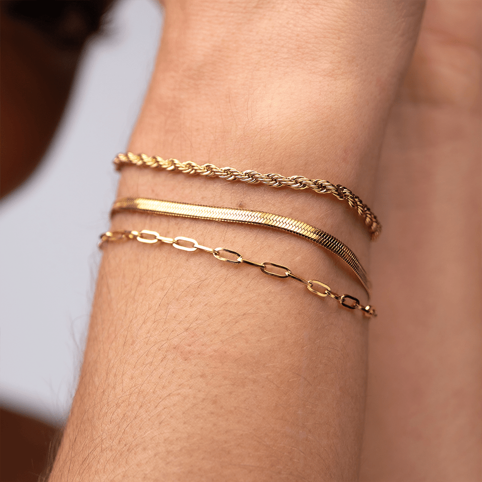 Gold Tone Essential Bracelet Set