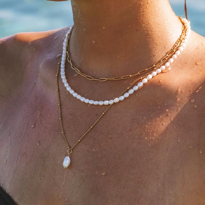 Baroque Pearl Elegance Necklace