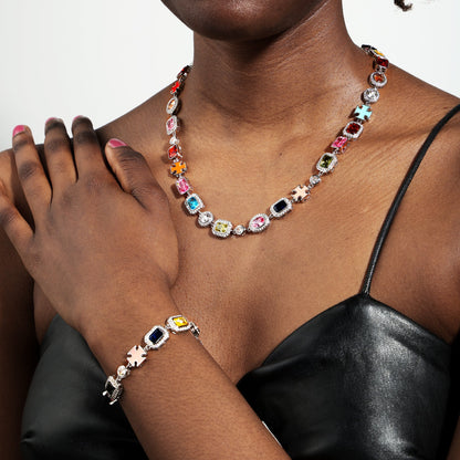Gold Solstice Gemstone Necklace