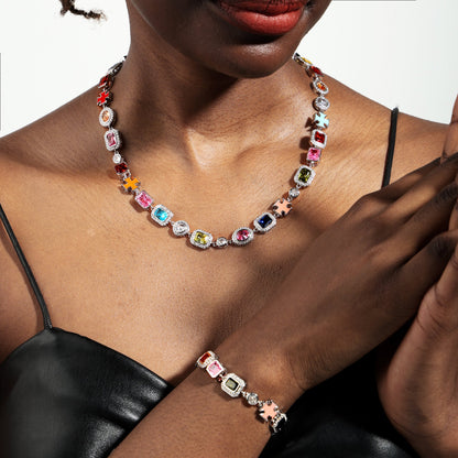 Gold Solstice Gemstone Necklace