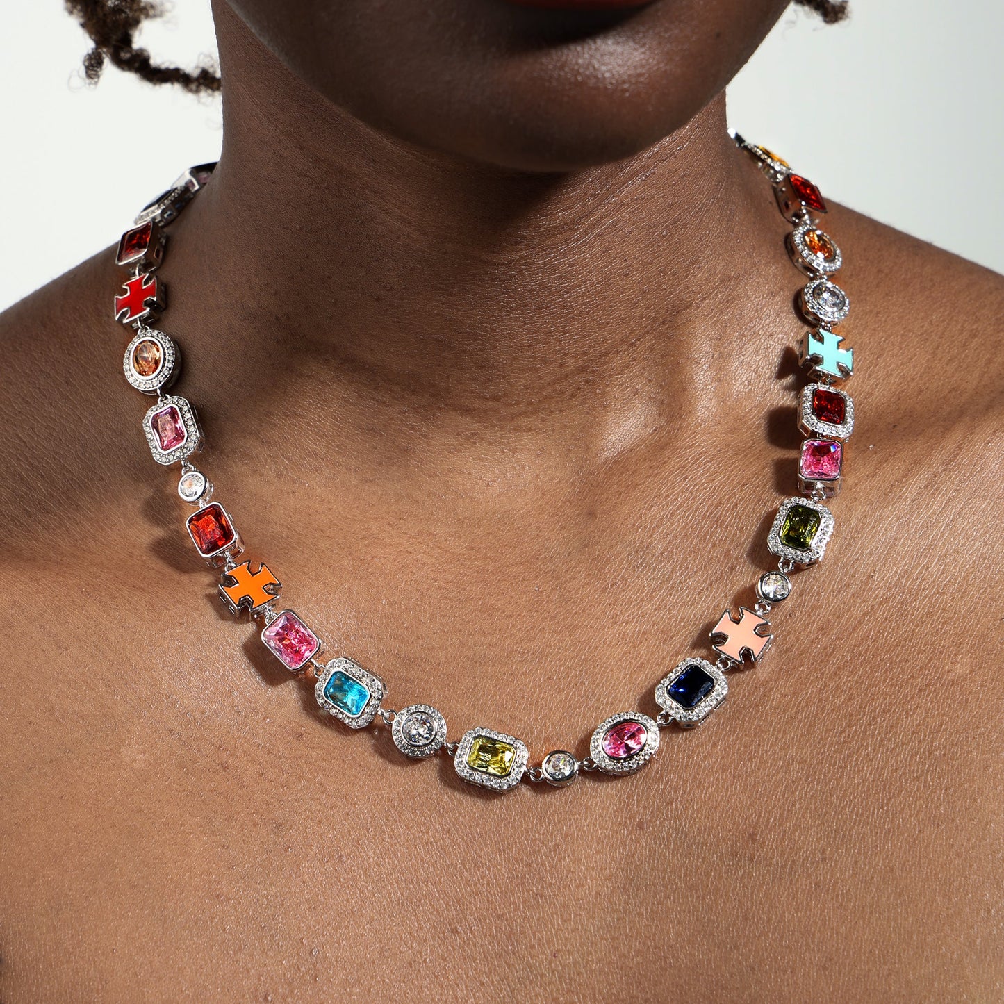 Gold Solstice Gemstone Necklace