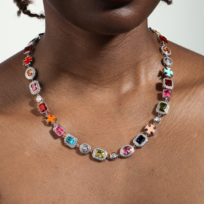Gold Solstice Gemstone Necklace
