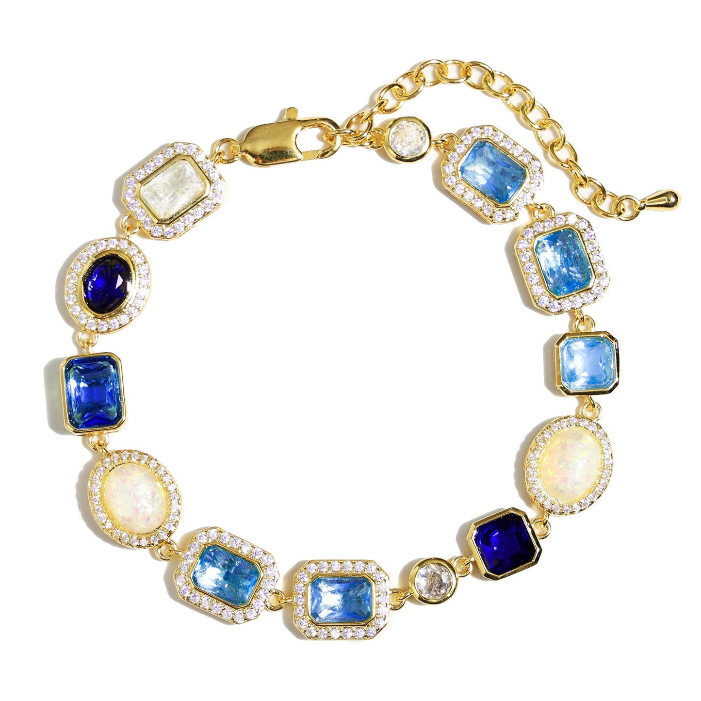 Blue Gemstone Solstice Bundle(Necklace ＆ Bracelet)