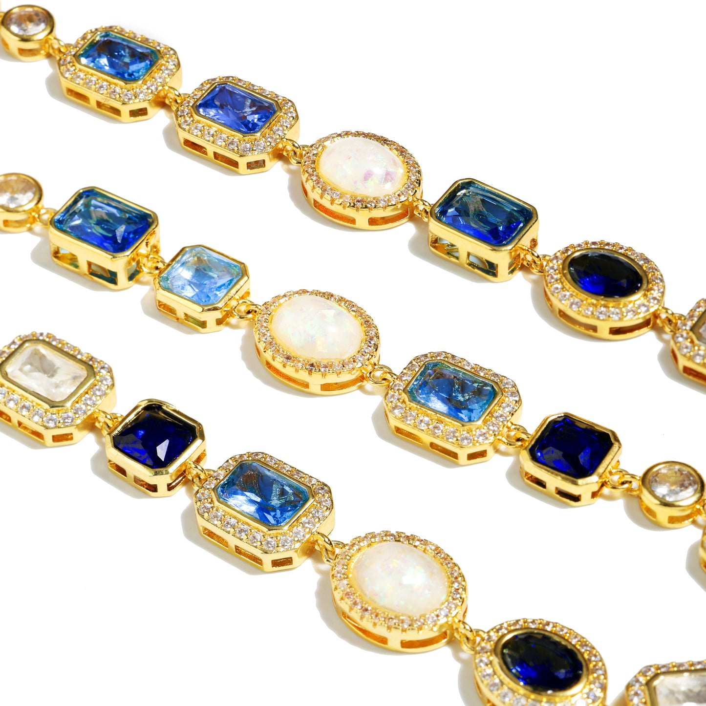 Blue Gemstone Solstice Bundle(Necklace ＆ Bracelet)