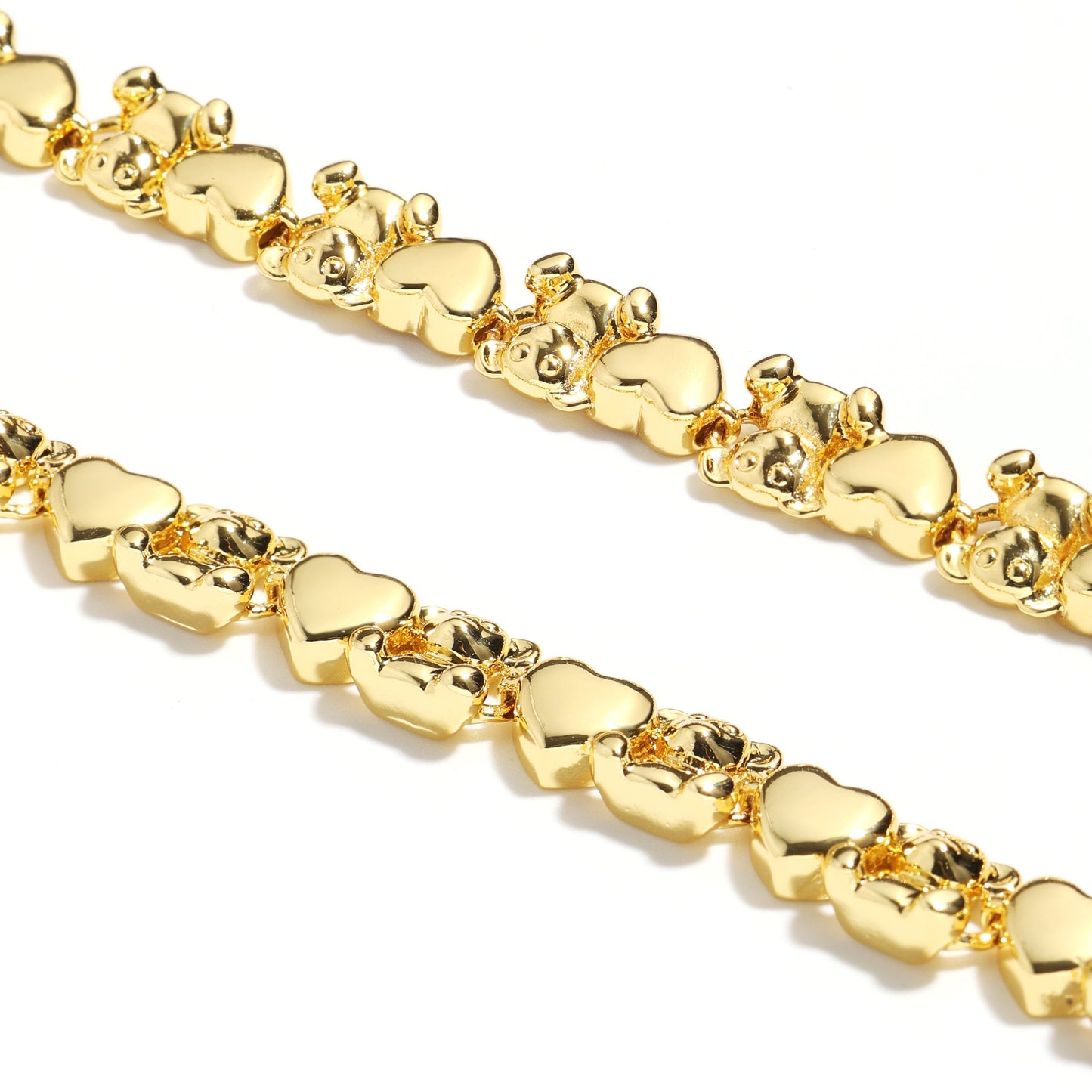 Bear Hug Heart Diamond XO Necklace