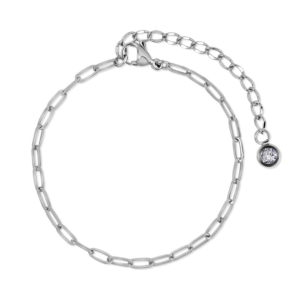 Silver Tone Layered Bracelet Set