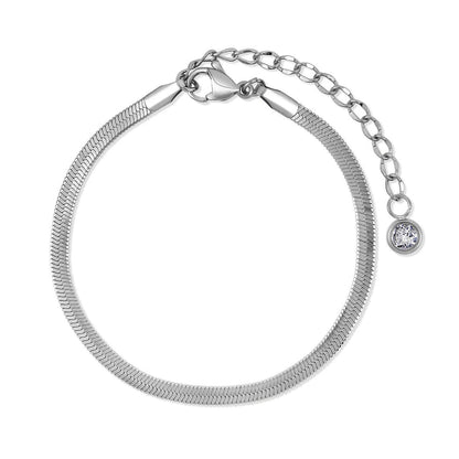 Silver Tone Layered Bracelet Set