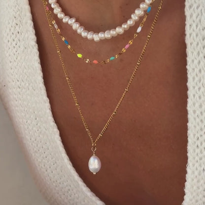 Baroque Pearl Elegance Necklace